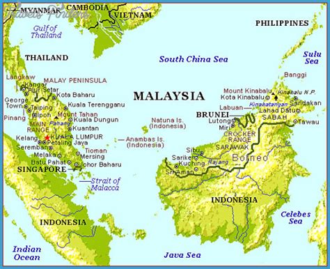 Malaysia Map - TravelsFinders.Com