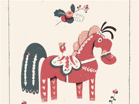 Dala Horse by Kirk! Wallace on Dribbble