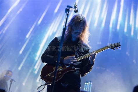 Opeth live rock concert editorial photo. Image of male - 155242996