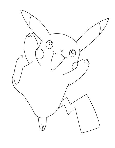 Pokemon Perso Pikachu Coloring Page - Anime Coloring Pages