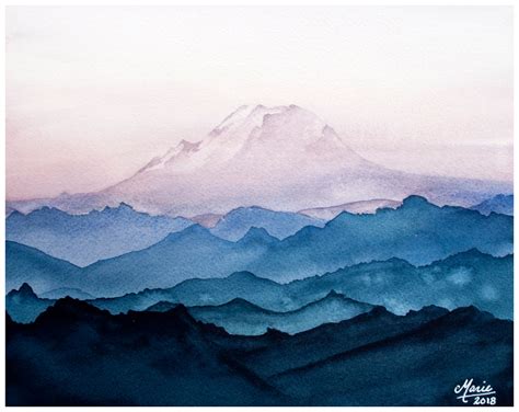 Cascade Mountains - Giclée Print — CMarie Northwest