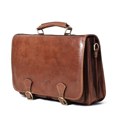 mens full grain leather business satchel. 'the jesolo' by maxwell scott bags ...