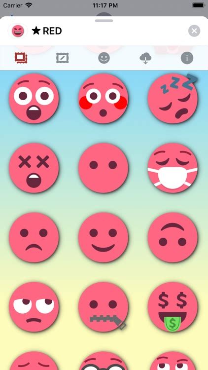 RED Emoji • Stickers by Ghislain Fortin