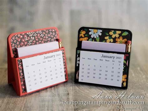 Mini Desk Calendar - Day 3 of 12 Days of DIY Gift Ideas in 2022 | Mini ...