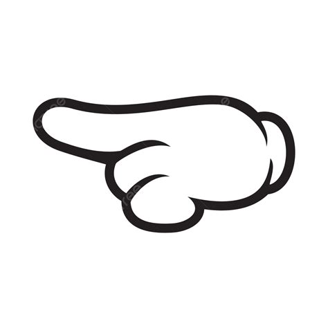 Hand Pointing Left Clipart