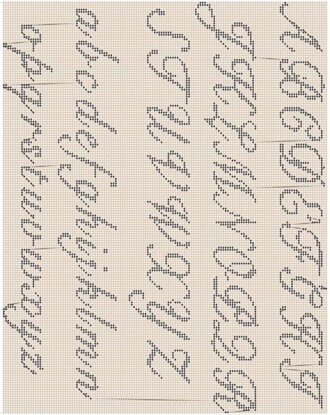 Alpha pattern #9570 | BraceletBook | Cross stitch alphabet patterns, Cross stitch letter ...