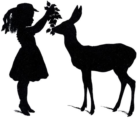 Lovely fawn | Silhouette images, Deer silhouette, Fairy silhouette