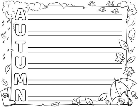 Autumn Acrostic Poem Template | Free Printable Papercraft Templates