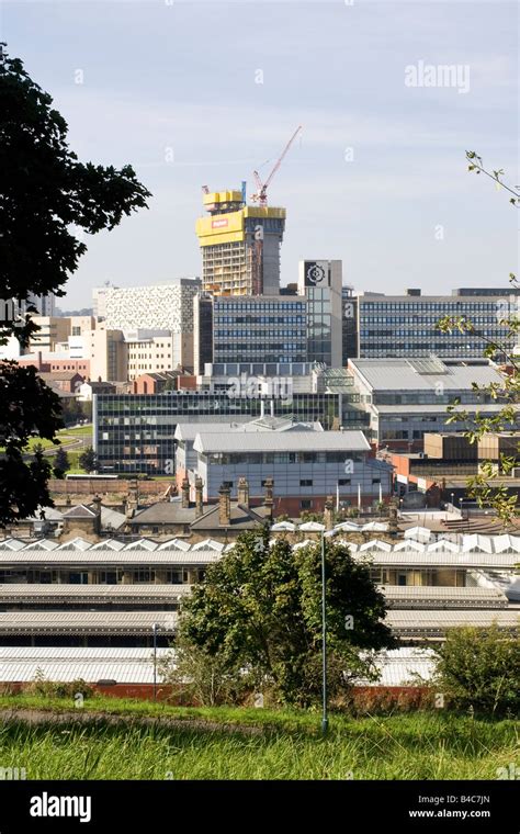 Sheffield city centre and Hallam University campus Stock Photo - Alamy