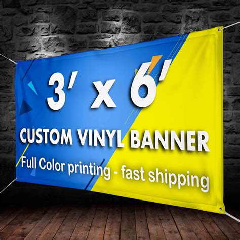 3x6' Custom Banners Vinyl Banner printing 13oz full | Etsy