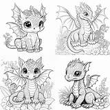 100 Cute Dragon Coloring Pages Printable Book  Etsy UK sketch template