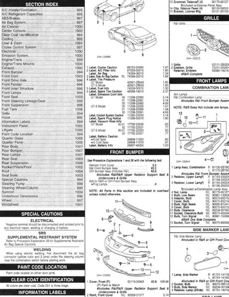 Toyota Celica OEM Parts Catalog - Includes Price List - Celica Hobby