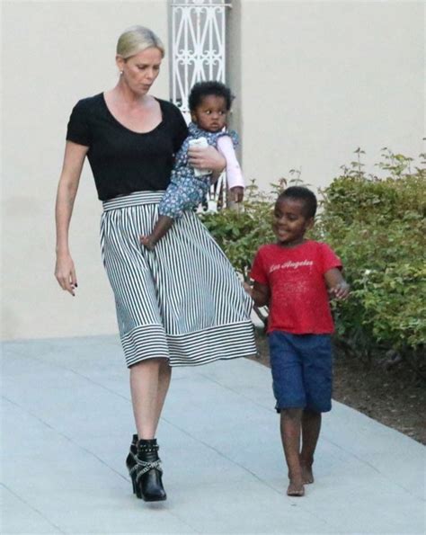 Charlize Theron Parties With her Kids | Celeb Baby Laundry