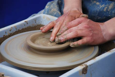 Potter s wheel stock photo. Image of craft, pottery, ceramics - 9963778