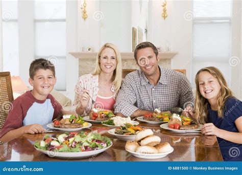 Family Enjoying Meal, Mealtime Together Stock Photo - Image: 6881500