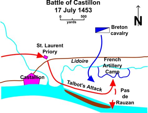 Battle of Castillon [1453] : Battles