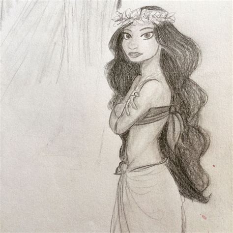 My version of the new Disney princess Moana concept art by Brianna Falt ...