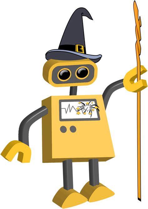 Yellow Robot Transparent Background - PNG Play