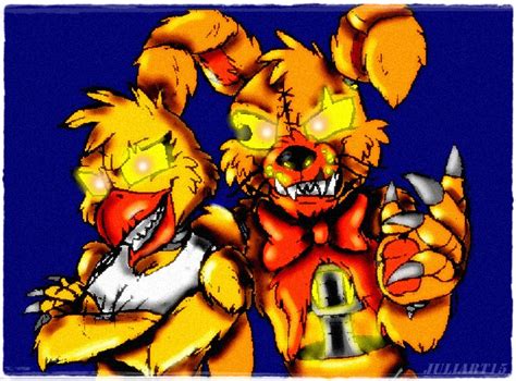 Jack-O-Chica and Jack-o-Bonnie by JuliArt15.deviantart.com on @DeviantArt