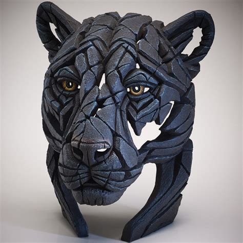 Edge Sculpture Panther Bust - Artists from Generation Gallery UK