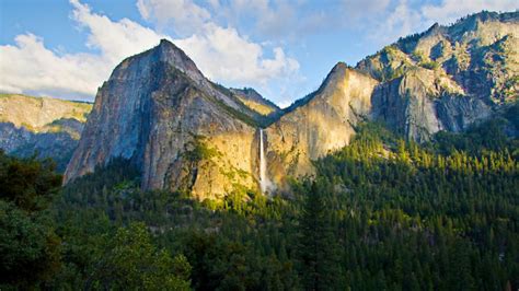 🥇 Landscapes nature forest valley yosemite waterfalls geology wallpaper ...