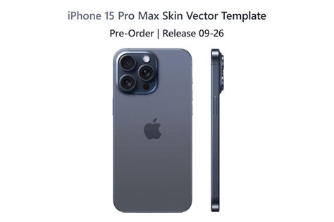 iPhone 15 Pro Max Template Vector 2023 by VecRas | Mobile skin, Iphone, Templates