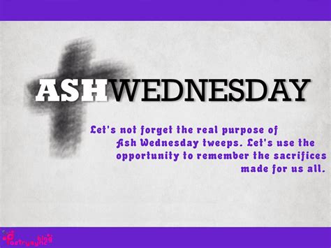 Ash Wednesday Quotes and Sayings with Wishes Images Cards | Ash wednesday quotes, Ash wednesday ...