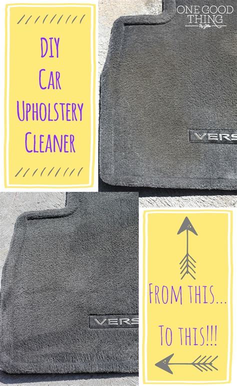 A Simple and Effective DIY Car Upholstery Cleaner - One Good Thing by Jillee | Car upholstery ...