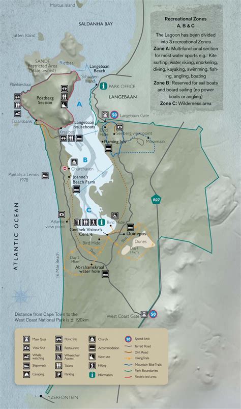 West Coast National Park Map - West Coast National Park • mappery