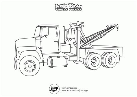 Tow Trucks Coloring Pages - Coloring Home