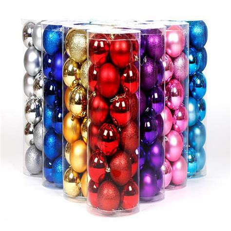 Wholesale Christmas Tree Colorful Christmas Balls Decorations Baubles Party Supplies Wedding ...