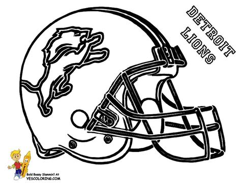 Detroit Lions Helmet Coloring Pages Coloring Pages