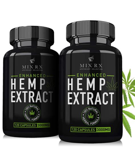 (2 Pack) Hemp Oil 240 Capsules 3000mg for Relief – Maximized Potency ...