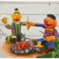 Bert and Ernie - Decorated Cake by Hopechan - CakesDecor