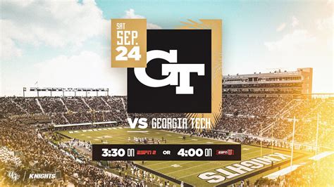 Game time, TV set for UCF vs Georgia tech — KnightNews.com