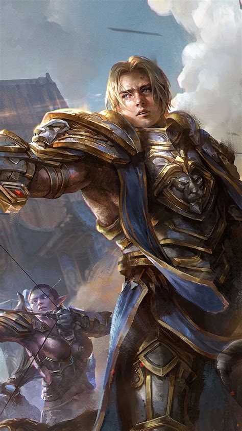 WoW, The Alliance, Anduin Wrynn, Genn Greymane, 4k HD Phone Wallpaper ...