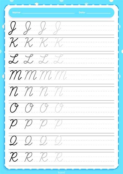 Cursive Handwriting Worksheet | Uppercase for Teachers | Perfect for grades 1st, 2nd, 3rd, 4th ...