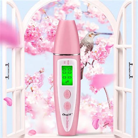 LCD Digital Facial Skin Moisture Meter Skin Care Tester Moisture Oil ...