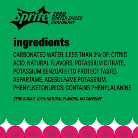 Sprite® Winter Spiced Cranberry Lemon Lime Zero Sugar Caffeine Free Soda Bottle, 2 liter - Smith ...