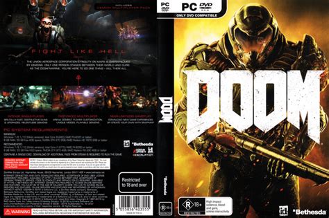 Doom dvd cover & label (2016) PC