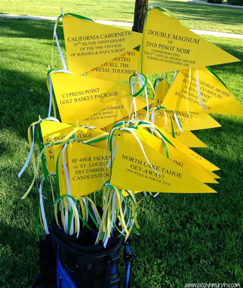 Golf Tournament Flags | Golf centerpieces, Golf tournament gifts, Golf fundraiser