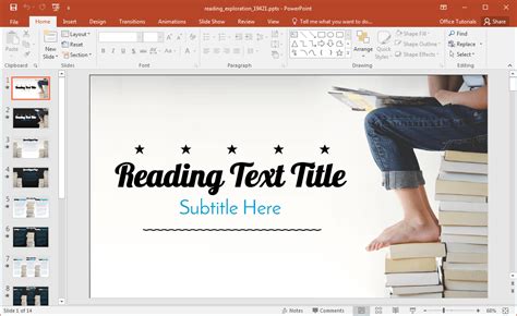 reading-powerpoint-template - FPPT