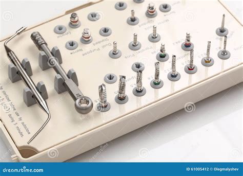 Dental Implant Tools Stock Photo - Image: 61005412