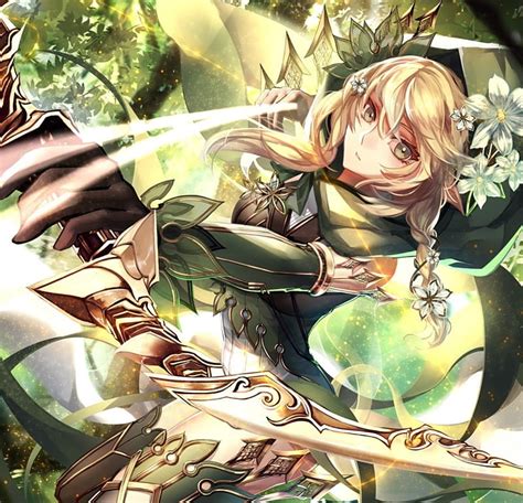 ARCHER, pretty, bonito, bow, green, anime, cape, flowers, beauty, anime girl, HD wallpaper | Peakpx