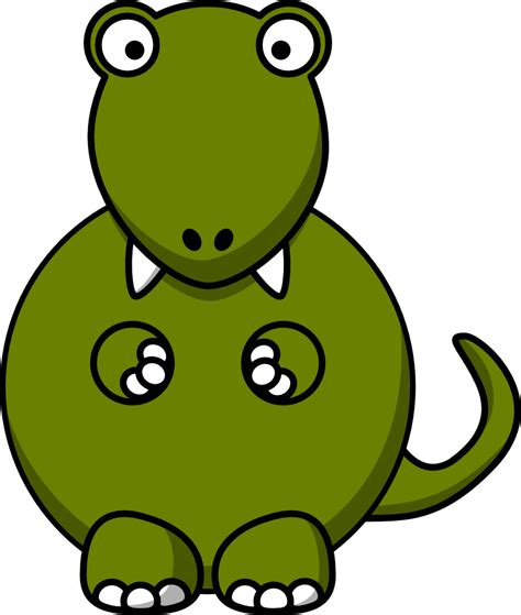 OnlineLabels Clip Art - Cartoon Tyrannosaurus Rex