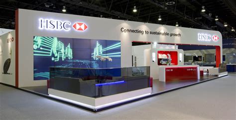 HSBC, SIBOS, DUBAI | Booth design, Exhibition booth design, Stand design