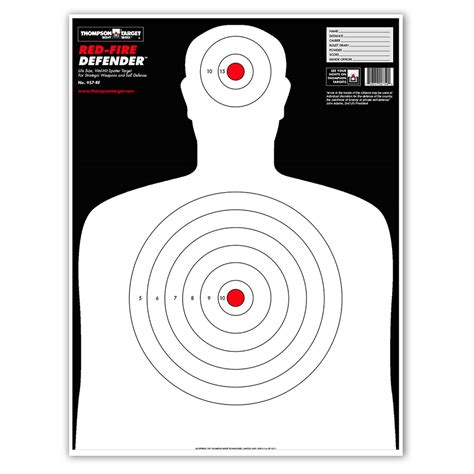 Red-Fire Silhouette Rifle & Pistol Shooting Targets