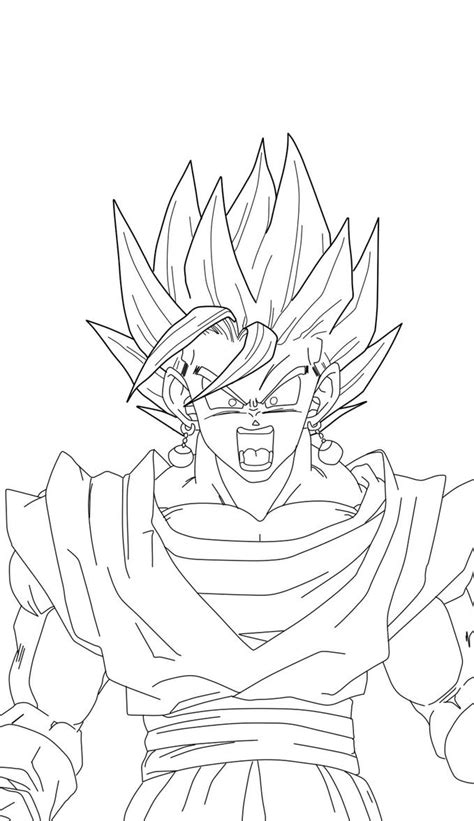 Gogeta Vegito Dragon Ball Z Coloring Pages : Vegito Ssj4 Pages Coloring ...