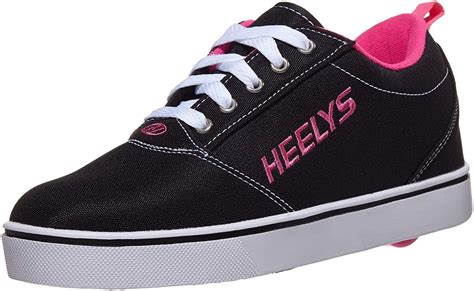 Heelys - HEELYS Girl's Pro 20 (Little Kid/Big Kid/Adult) Black/White/Pink 5 Big Kid M - Walmart ...