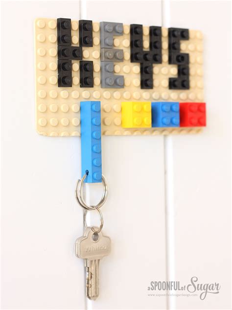 Weekend DIY: Lego Keychain Project - A Spoonful of Sugar | Diy keychain, Leather keychain diy ...